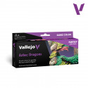 Набор красок Vallejo Game Color AZTEC DRAGONS 8х18 мл.