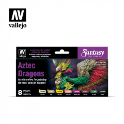 Набор краски Vallejo Game Color Aztec Dragons 8x17 мл