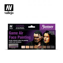 Набор красок Vallejo Game Air FACE PAINTING, 8х17 мл