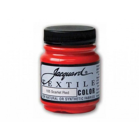 Нерастекающаяся краска по светл. тканям "Textile Colors" алая 105