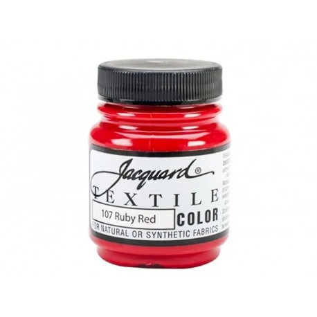 Нерастекающаяся краска по светл. тканям "Textile Colors" рубиновая 107