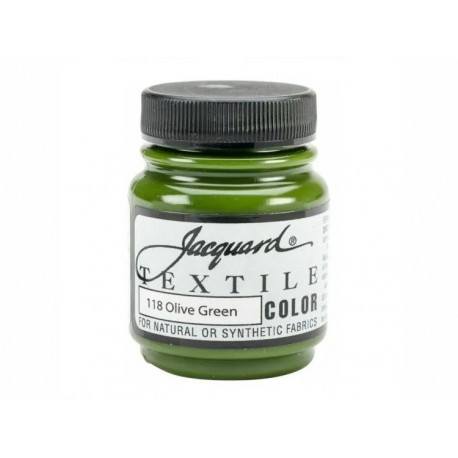 Нерастекающаяся краска по светл. тканям "Textile Colors" зелен.оливковая 118