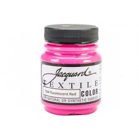 Нерастекающаяся краска по светл. тканям "Textile Colors" красный флуо 154