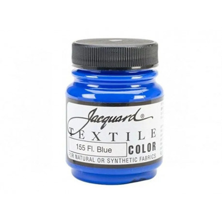 Нерастекающаяся краска по светл. тканям "Textile Colors" синий флуо 155