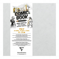 Скетчбук COMIC BOOK 22 х 22 см, 220 гр., 32 листа