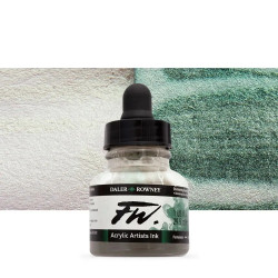 Интерферирующие зелёные. Чернила акриловые FW ARTISTS Daler-Rowney