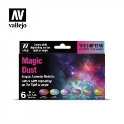 Набор красок MAGIC DUST 6х17 мл, хроматические оттенки