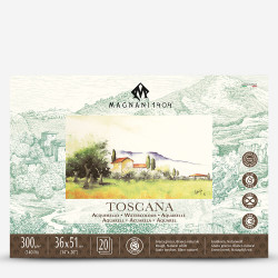 Блок TOSCANA для акварели 36*51 см, 300 г/м, 20 листов, 100 % хлопок