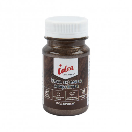 VISTA-ARISTA idea Эмаль акриловая декоративная бронза, 100 мл