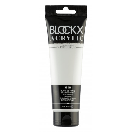 Белила титановые, краска акриловая Blockx Artist