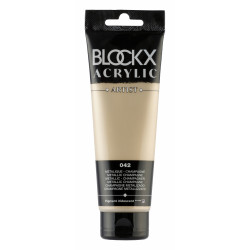 Шампань металлик, краска акриловая Blockx Artist