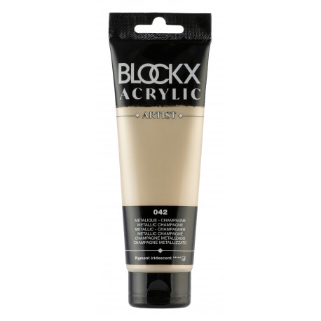 Шампань металлик, краска акриловая Blockx Artist