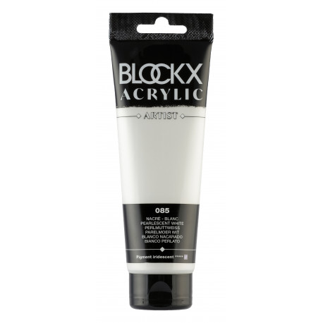 Белый перламутр, краска акриловая Blockx Artist