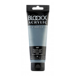 Сталь металлик, краска акриловая Blockx Artist