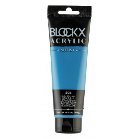 Ярко - синяя, краска акриловая Blockx Artist