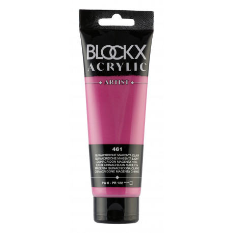 Квинакридон маджента светлый, краска акриловая Blockx Artist