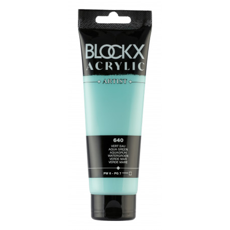 Вода зелёная, краска акриловая Blockx Artist