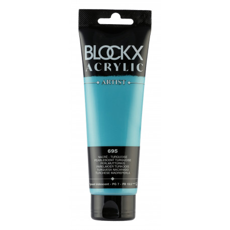 Бирюзовый перламутр, краска акриловая Blockx Artist