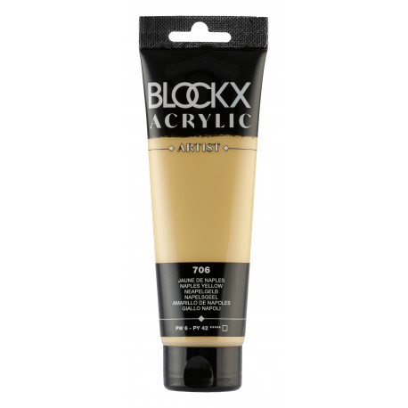 Неаполитанская жёлтая, краска акриловая Blockx Artist