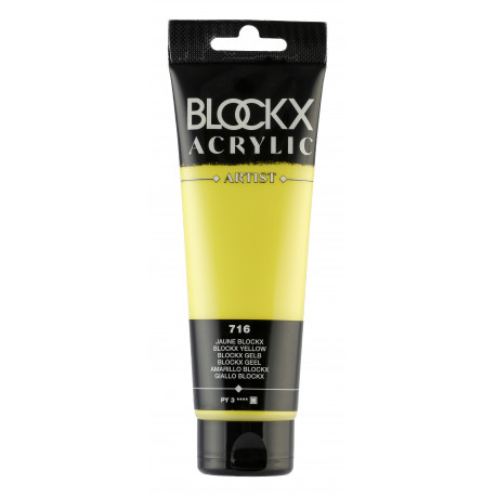 Жёлтый BLOCKX, краска акриловая Blockx Artist