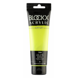 723. Желтый флуоресцентный , краска акриловая Blockx Artist 120мл.