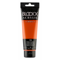 Киноварь Пиррол, краска акриловая Blockx Artist