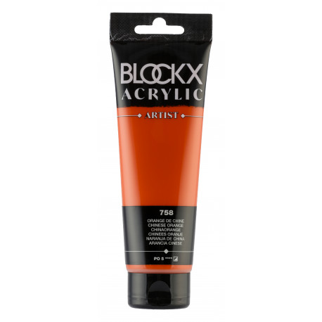 Китайский оранжевый, краска акриловая Blockx Artist