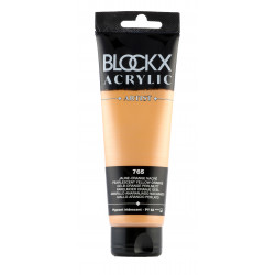 Жёлто-оранжевый перламутр, краска акриловая Blockx Artist