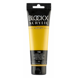 Жёлтый перламутр, краска акриловая Blockx Artist