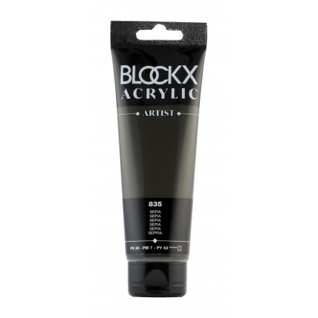 Сепия, краска акриловая Blockx Artist
