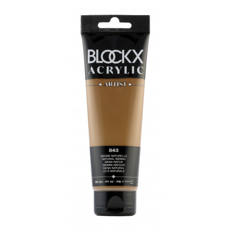 Сиена натуральная, краска акриловая Blockx Artist