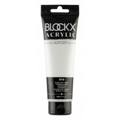 Белила титановые, краска акриловая Blockx Artist