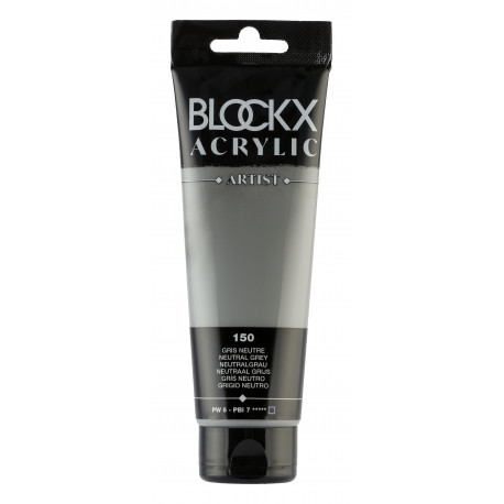 Нейтрально-серый, краска акриловая Blockx Artist