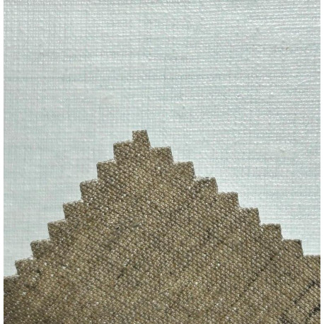 ХХолст грунт. ПИССАРО ЛЕН 100%, 300 гр/м, ш. 200 см., белый грунт, среднее зерно