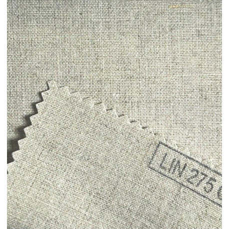 Холст негрунт. ЛЕН 100%, 275 гр/м, ш. 200 см, среднее зерно