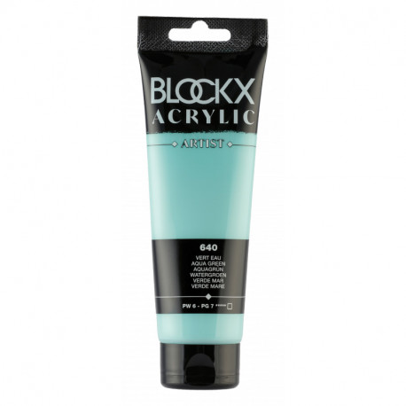 Вода зелёная, краска акриловая Blockx Artist