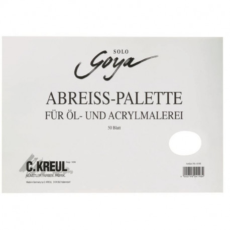 Палитра Kreul листовая для масла и акрила, 50 листов А4