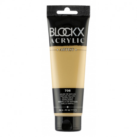 Неаполитанская жёлтая, краска акриловая Blockx Artist