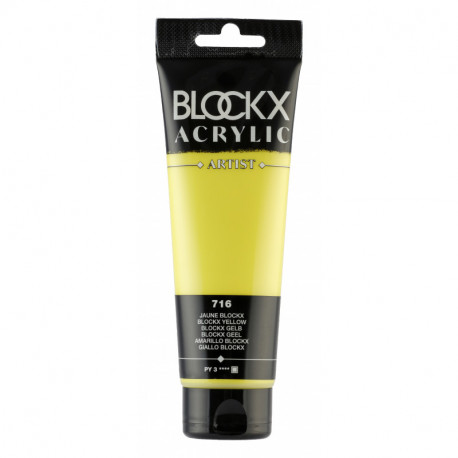 Жёлтый BLOCKX, краска акриловая Blockx Artist