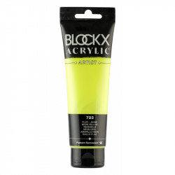 Жёлтый флуоресцентный, краска акриловая Blockx Artist