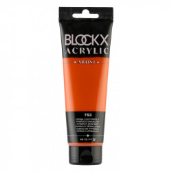 Киноварь Пиррол, краска акриловая Blockx Artist