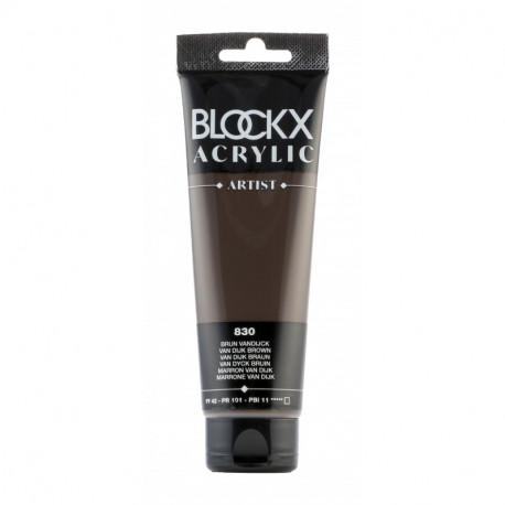 Ван-дик коричневый, краска акриловая Blockx Artist