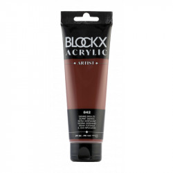 Сиена жжёная краска акриловая Blockx Artist
