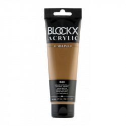 Сиена натуральная, краска акриловая Blockx Artist