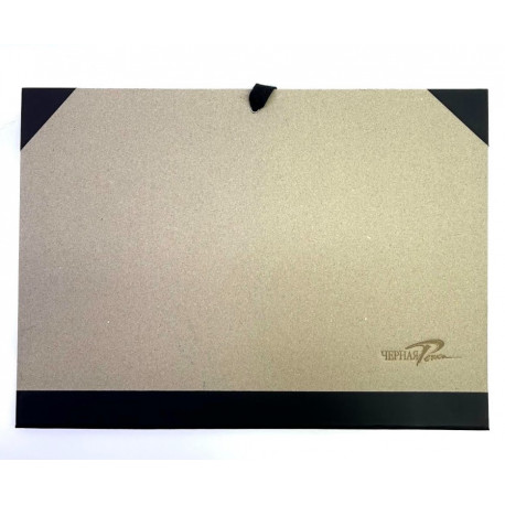 Папка картонная Черная речка для хранения А2 ( 63х44см) на завязках, с клапанами, эконом