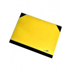 Папка Черная речка А3 картонная для хранения на резинках, с клапанами, жёлтая