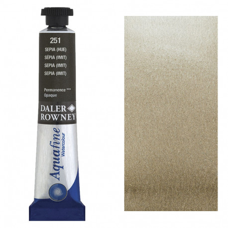 Сепия AQUAFINE Watercolour, акварельная краска в тубе 8 мл