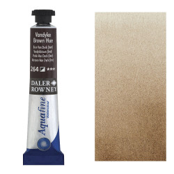 Вандик коричневый AQUAFINE Watercolour, акварельная краска в тубе 8 мл