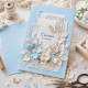 Картон для Scrapbooking, 30,5х30,5см, 220 гр, STRUKTURA PEARL Холодный голубой