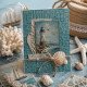 Картон для Scrapbooking, 30,5х30,5см, STRUKTURA VINTAGE Морской зеленый